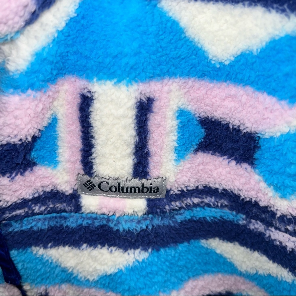 Columbia Women's West Bend Full Zip Fleece Jacket In Aura Print size XL - Picture 9 of 12